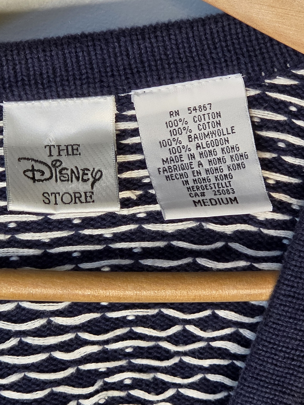 Vintage Disney Store Christmas Cardigan Sweater Cottage Core AS-IS - Picture 4 of 14